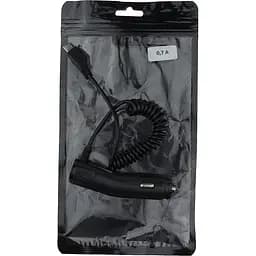 Автомобільний зарядний пристрій TOTO TZN-65 Car charger MicroUsb 700 mA 1.2m Black - мініатюра 2