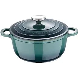 Кастрюля Bergner Excalibur с крышкой 20 см 2.2 л зеленая (BG-36100-GR)