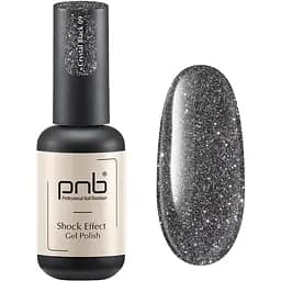 Гель-лак PNB светоотражающий Shock Effect PNB 09 Crystal Black 8  мл UV/LED