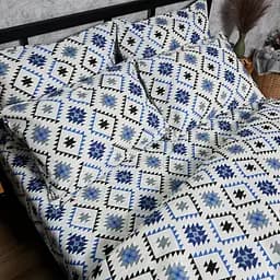 Комплект постільної білизни Moon&Star Дитячий 110x140 см наволочки 2x50x50 см Blue Mosaic Бязь Gold Люкс - мініатюра 8