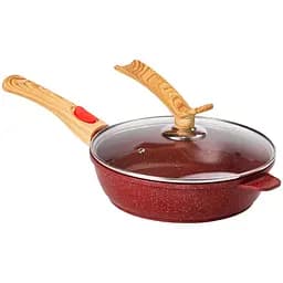 Сковорода універсальна MGC алюмінієва 24 см зі знімною ручкою, червоний MGC HP-4-463R