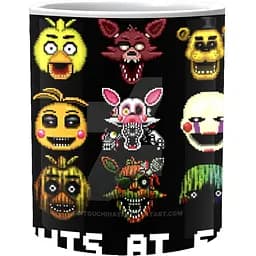 Кружка GeekLand Five night's at Freddy's Пять Ночей с Фредди значки NF 02.08