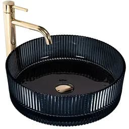 Умивальник Rea Ingrid black накладний REA-U6800, Чорний матовий