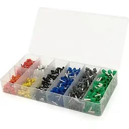 Набір клем/наконечників Voltronic VE800 (Е1008-100 шт,Е0506-110 шт,Е0508-100 шт, Е7508-100шт, Е1510-100шт, Е2512-100 шт, Е4012-100 шт, Е6012-90 шт)