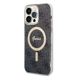 Чехол Guess IML 4G MagSafe для iPhOne 15 Pro Max Black (57983116692)