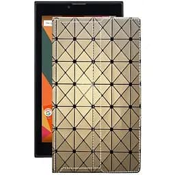 Чохол StatusCASE з екошкіри для планшету Bravis NB76 Золотий ромб