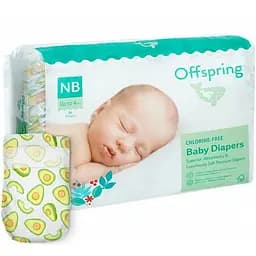Подгузники Offspring Avocuddle NB (до 4 кг) 56 шт. (DP-OI-FAT-NB56P-AVO)