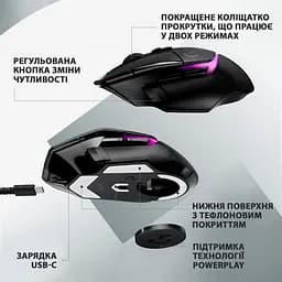 Миша Logitech G502 X PLUS Black (910-006162) - мініатюра 8