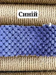 Кігтеточка з великою лежанкою для котів висота 61 см Синій - мініатюра 3