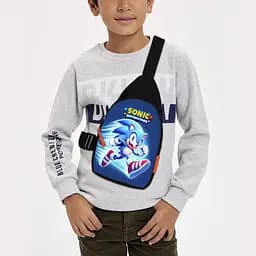 Сумка через плечо детская Супер Соник 29х17 см сумка слинг для мальчика (02203)