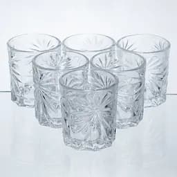 Набір чарок для міцних напоїв Yiwu Shot glass 6 штук по 75 мл склянки для напоїв з товстими стінками HP-17-36