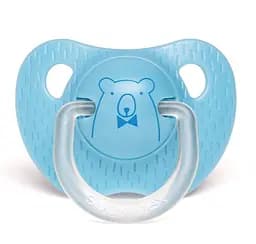 Пустушка силіконова Suavinex Сенс життя, 0-6 міс., блакитний (303316)