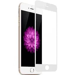 Защитное стекло изогнутое на экран для iPhone 6 White