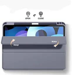 Чохол-книжка BeCover Tri Fold Soft TPU з кріпленням Apple Pencil для Apple iPad Air 11" M2/M3 2024/2025 Purple (711404) - мініатюра 5