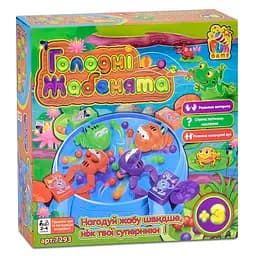 Настольяная игра "Голодные Лягушата" 7293 FUN GAME (6945717432598)