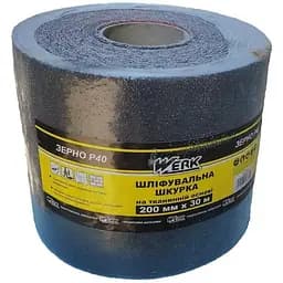 Шліфувальна шкурка Werk на тканинній основі 200 мм х 30 м К40 (65880)