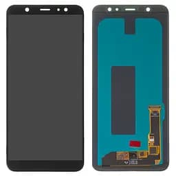 Дисплей для Samsung A605 Dual Galaxy A6+ (2018), чорний, без рамки, High, (OLED)