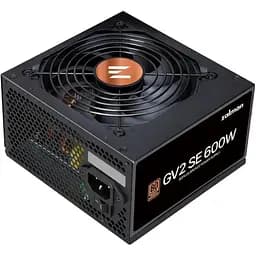 Блок питания Zalman GV2SE (600 Вт) 88%, 80+ Bronze, 120 мм, 1xMB 24-контактный (20+4), 1xCPU (4-контактный + 8-контактный), 4xMolex, 6xSATA, 2xPCIe 8-контактный (6+2)