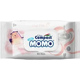 Влажные салфетки для детей Ultra Compact Momo Goat Milk с клапаном 60 шт.