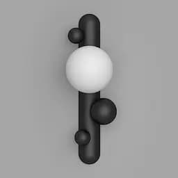 Настінне бра Babich Studio Lunar W Black (RAL 9005)