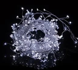 Світлодіодна дротяна гірлянда Крапелька роси OK Led Їжачок 2.5 м 50 Led Батарейки Cool White - мініатюра 3