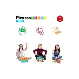 Конструктор Picasso магнітний Tiles Building Cubes 50 деталей (817338023645) - мініатюра 5