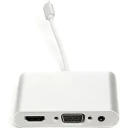 Перехідник PowerPlant Lightning (M) - HDMI, VGA, 3.5 мм (F)