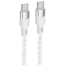 Дата кабель Hoco X99 Crystal Junction Type-C to Type-C 60W (1m) Gray