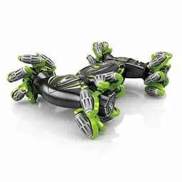 Радіокерована трюкова машина RQ 3036, акумулятор 3.7V, пульт 2.4G, світлодіодне підсвічування, музика, обертання на 360°, чорна