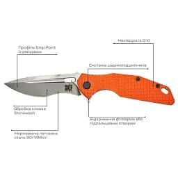 Ніж Skif Defender II SW Orange - мініатюра 7