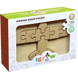 Деревянный пазл Самолет Igrow IGT-002 в рамке