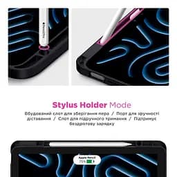 Чохол-книжка для планшета Xiaomi Redmi Pad Pro Poco Pad, Y-Type PEN, чорний, магнітний, з тримачем для стилуса, протиударний, обкладинка з функцією підставки, екошкіра + ТПУ, функція автоматичного пробудження/сну, ArmorStandart (ARM85542) - мініатюра 4