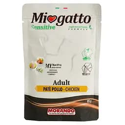 Вологий корм для котів Morando MioGatto Sensitive монопротеїновий беззерновий з куркою 85 г