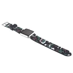 Ремінець Creasted для годинника Apple Watch 42 мм 44 мм силіконовий з пряжкою, Camouflage with brown - мініатюра 4