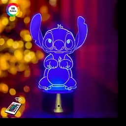 Нічник-світильник 3D Стіч 2 3DTOYSLAMP 26х15 см osv0001519
