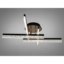 Світлодіодна люстра Romin стельова 42 Вт чорна 3 лінії