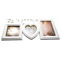 Мультирамка для 3 фото біла 39 х 19 х 2 см