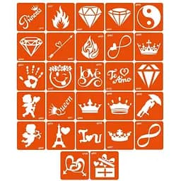 Набор трафаретов для био-папа «Q - разное» q_simple_5x5_27_1