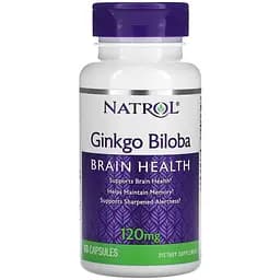 Екстракт гінкго білоба Natrol Ginkgo Biloba 120 mg, 60 капсул