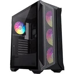Корпус GameMax Brufen COC, чорний, Midi Tower, без БП, для E-ATX / ATX / Micro ATX / Mini ITX, 1xUSB-С, 2xUSB 3.0, 4x120 мм ARGB