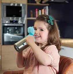 Чашка-непроливайка Bebe Confort Navigateur Isotherm Straw Cup, сіра з блакитним, 300 мл (3105201130) - мініатюра 3