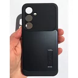 Протиударний чохол із підставкою для Samsung Galaxy S24 FE (S721) Spigen Slim Armor Metal Slate ACS08563 - мініатюра 6