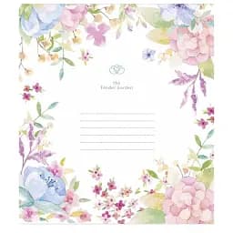 Зошит учнівський Школярик Tender Garden 012-3378L-4 в лінію 12 аркушів 