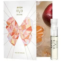 Открытка с пробным образцом Парфюмерной воды Avon ЕVE BECOME для Нее 0.6 мл