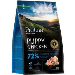 Сухий корм для цуценят та юніорів всіх порід Profine Puppy Chicken and Potatoes з куркою та картоплею 3 кг