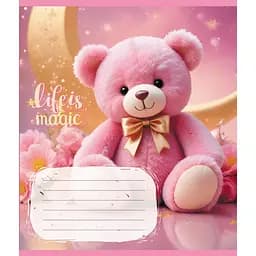 Зошит учнівський "Тедді" Leader 012-500363K-4 в клітинку, 12 аркушів