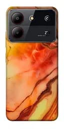 Чехол Demsky Красный коралл мрамор для ZTE Blade A54 4G