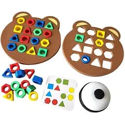 Настольная интерактивная игра Ummi Shape Matching Game + answer bell Colorful