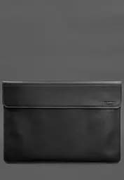 Шкіряний чохол-конверт BlankNote на магнітах для MacBook 15 дюйм Чорний - мініатюра 2
