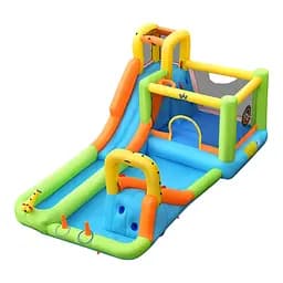 Надувной водный детский центр Costway Park Bounce House с горкой (без вентилятора)